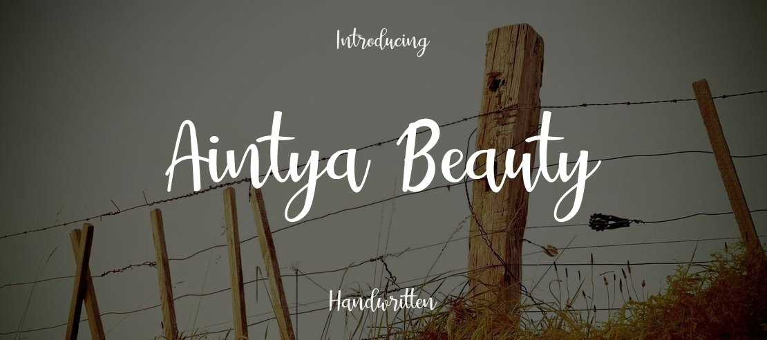 Aintya Beauty Font