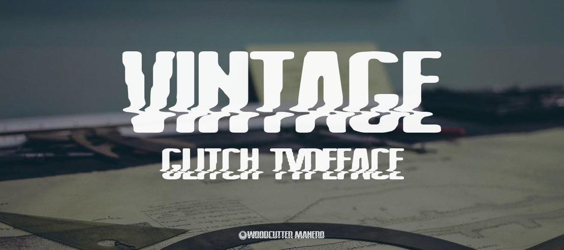 Vintage Glitch Font