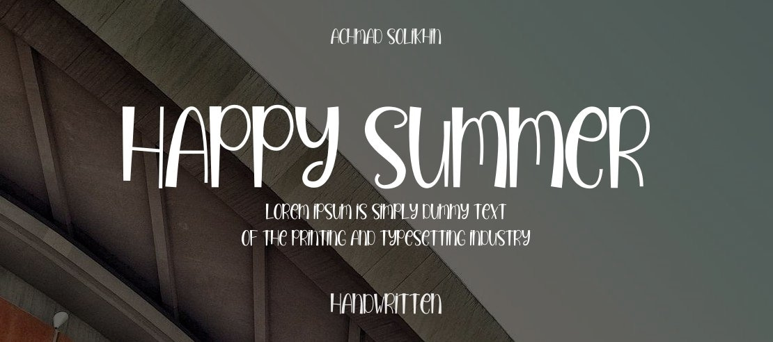 Happy Summer Font