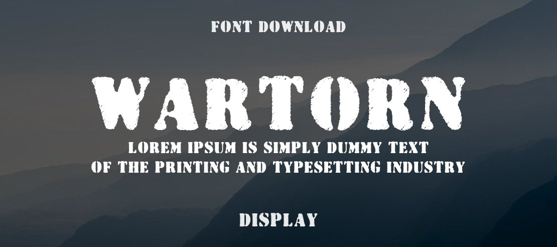 Wartorn Font