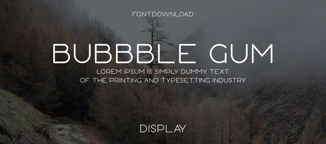 Bubbble Gum Font Family