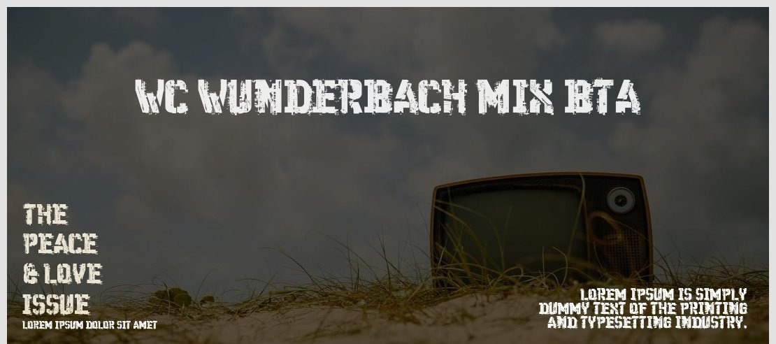 WC Wunderbach Mix Bta Font