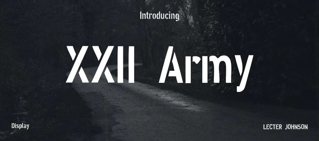 XXII Army Font Family