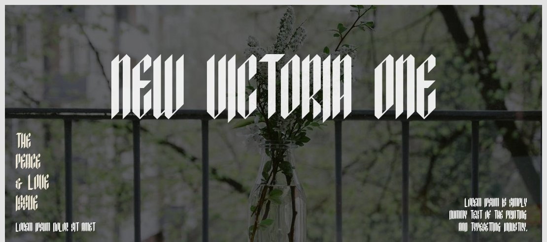 New Victoria One Font