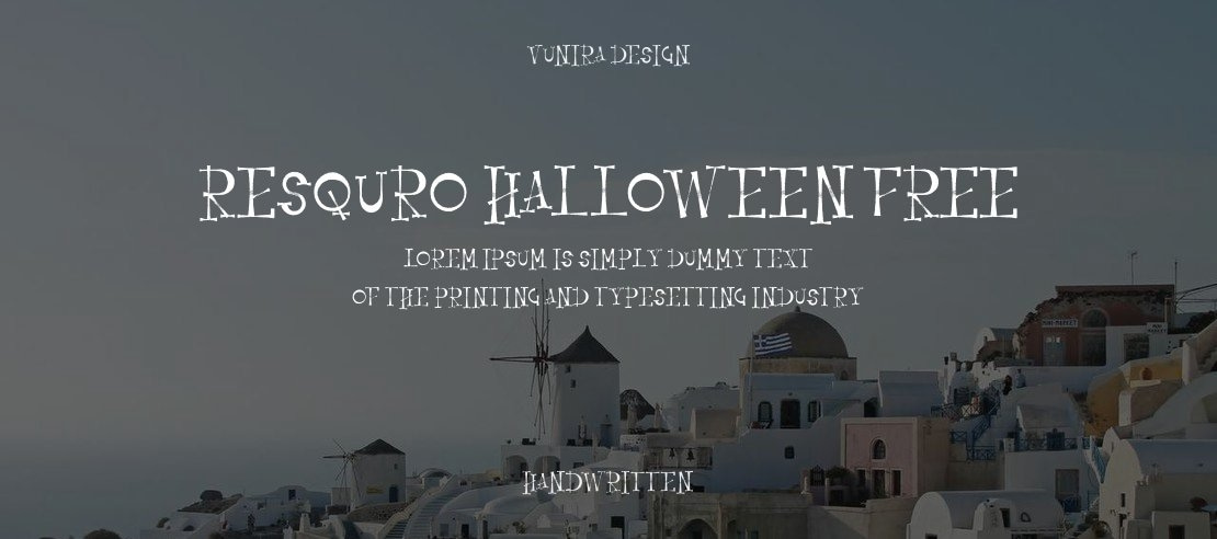 Resquro Halloween FREE Font