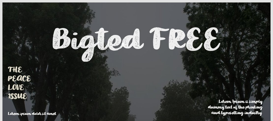 Bigted FREE Font