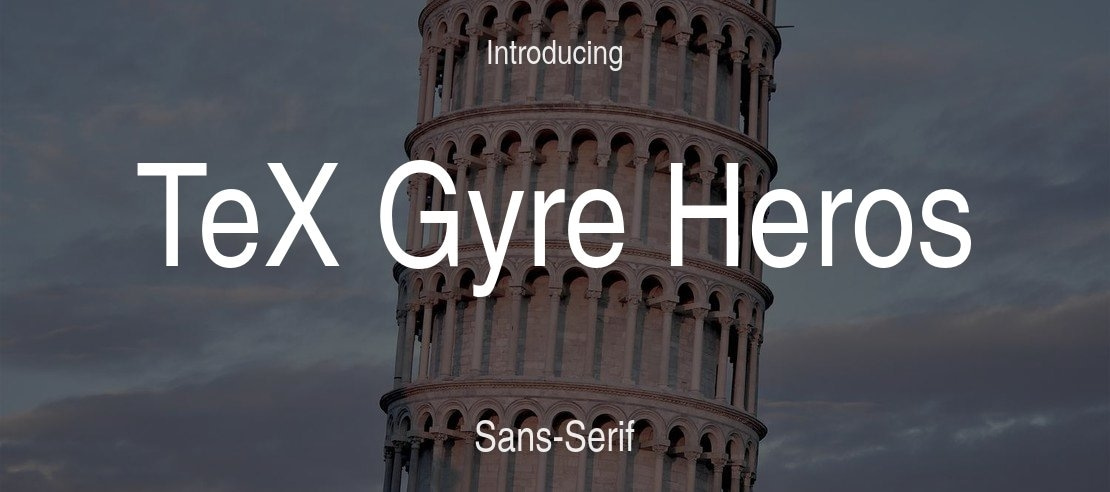 TeX Gyre Heros Font Family