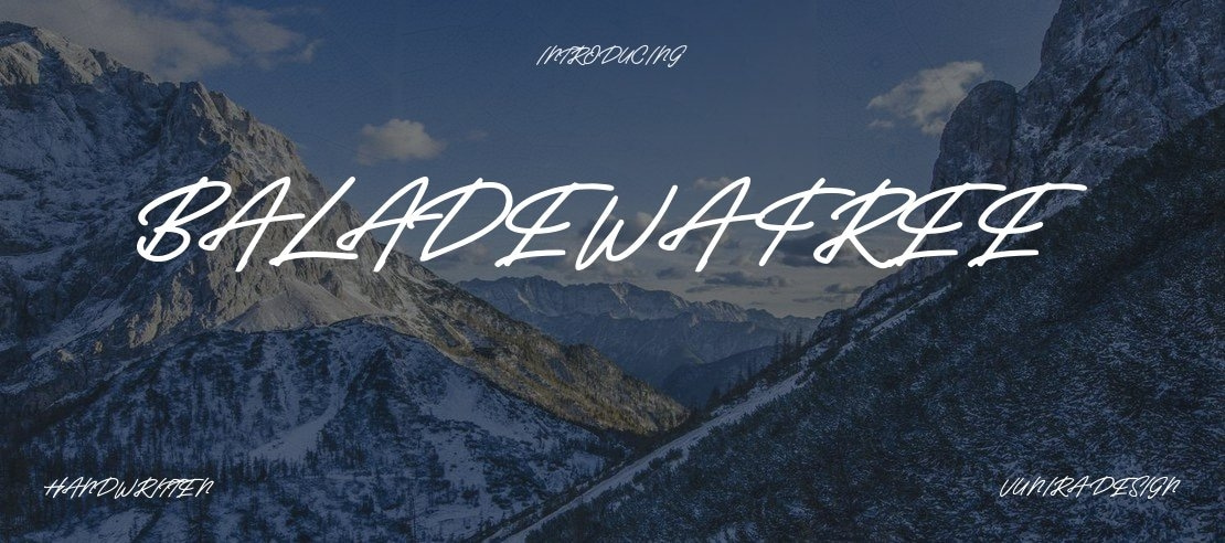 Baladewa FREE Font