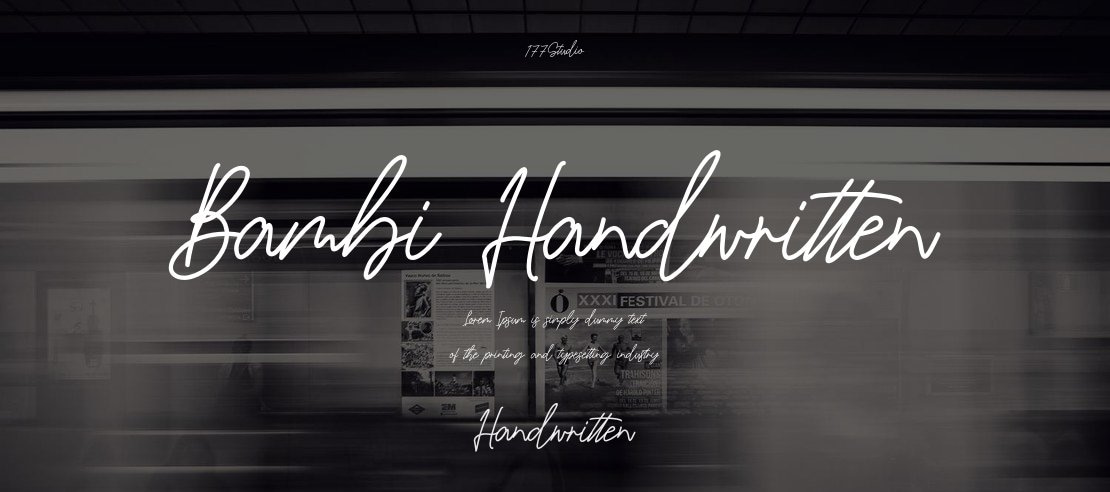 Bambi Handwritten Font