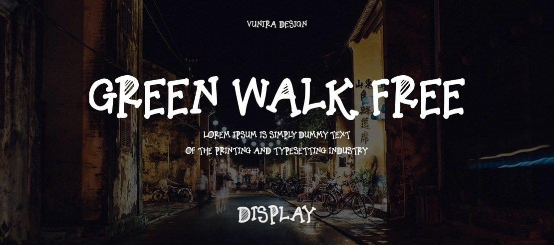 Green Walk FREE Font