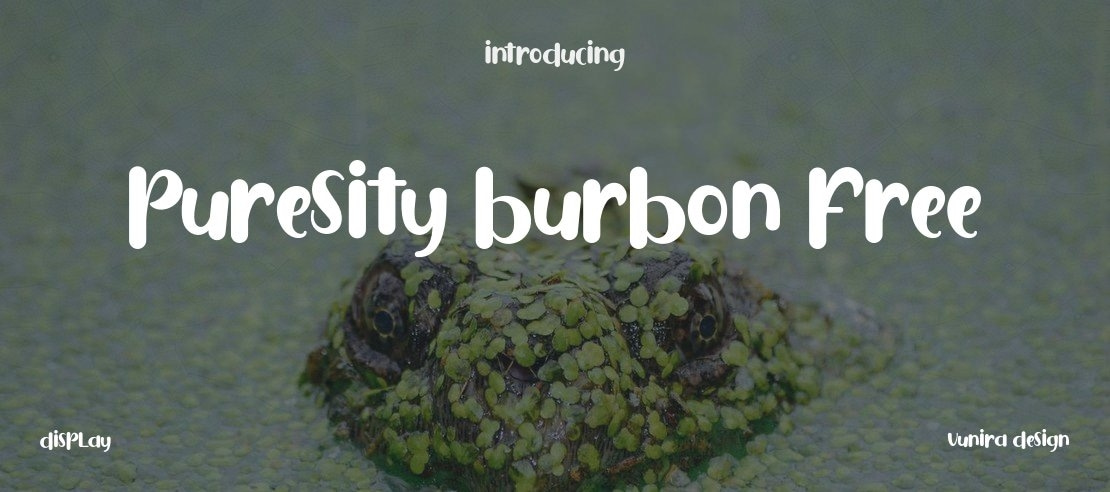 Puresity Burbon FREE Font Family