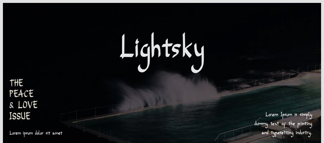 Lightsky Font