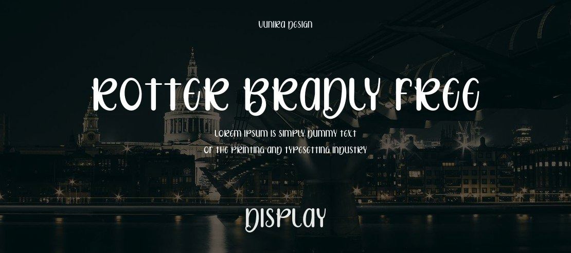 Rotter Bradly FREE Font