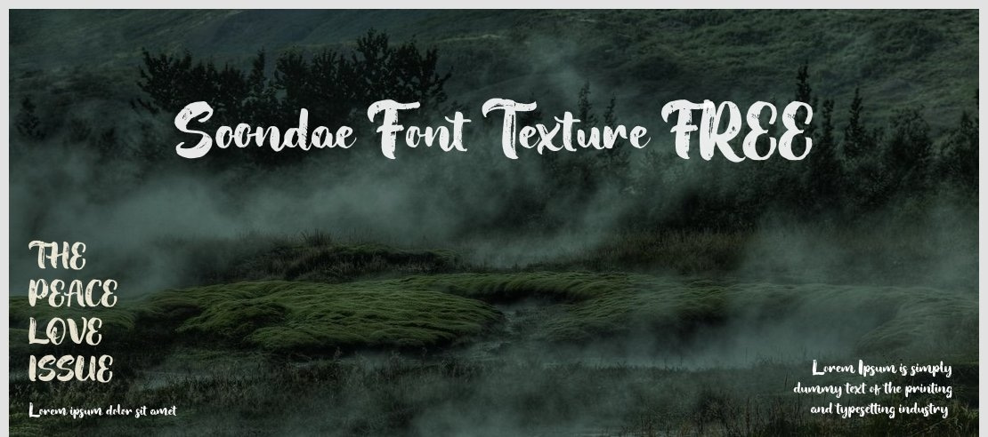 Soondae Font Texture FREE