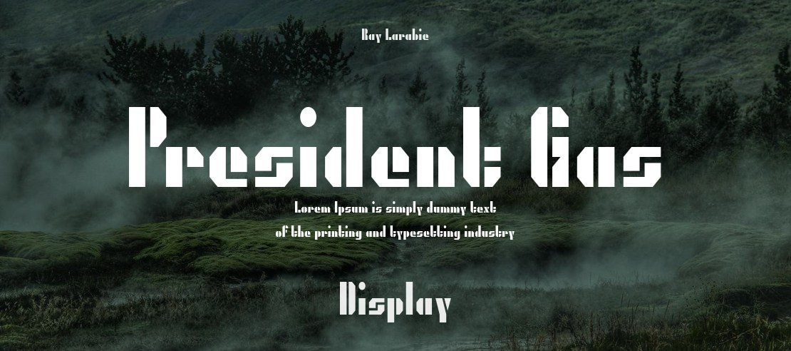 President Gas Font