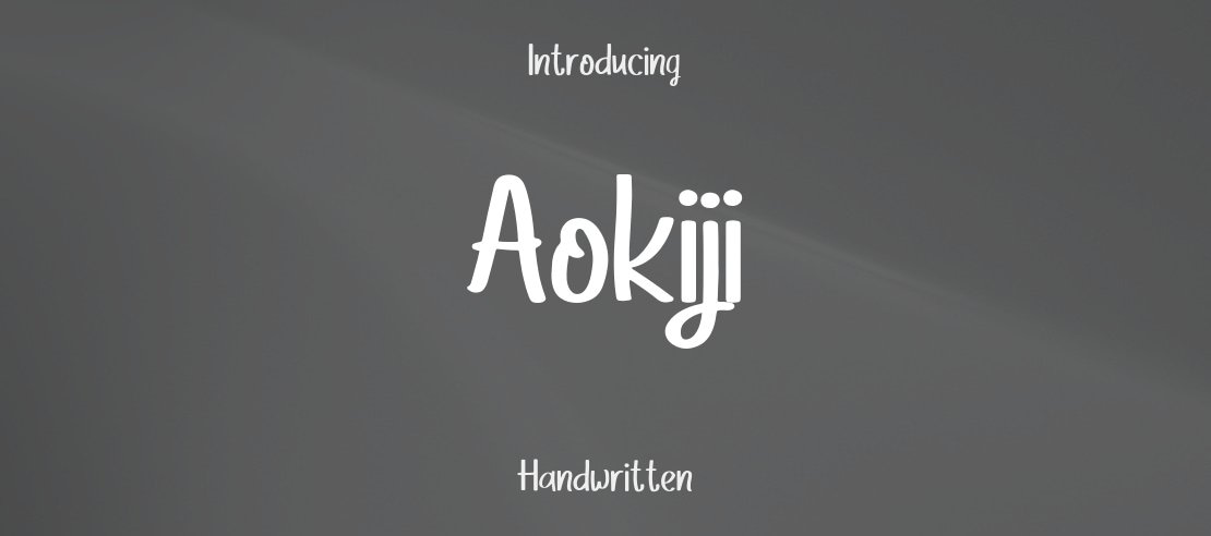 Aokiji Font