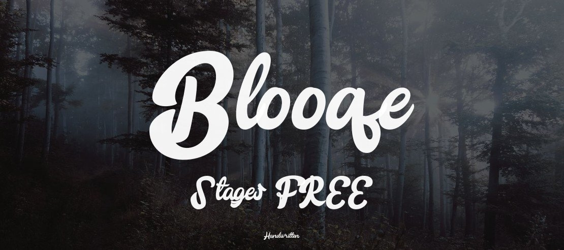 Blooqe Stages FREE Font