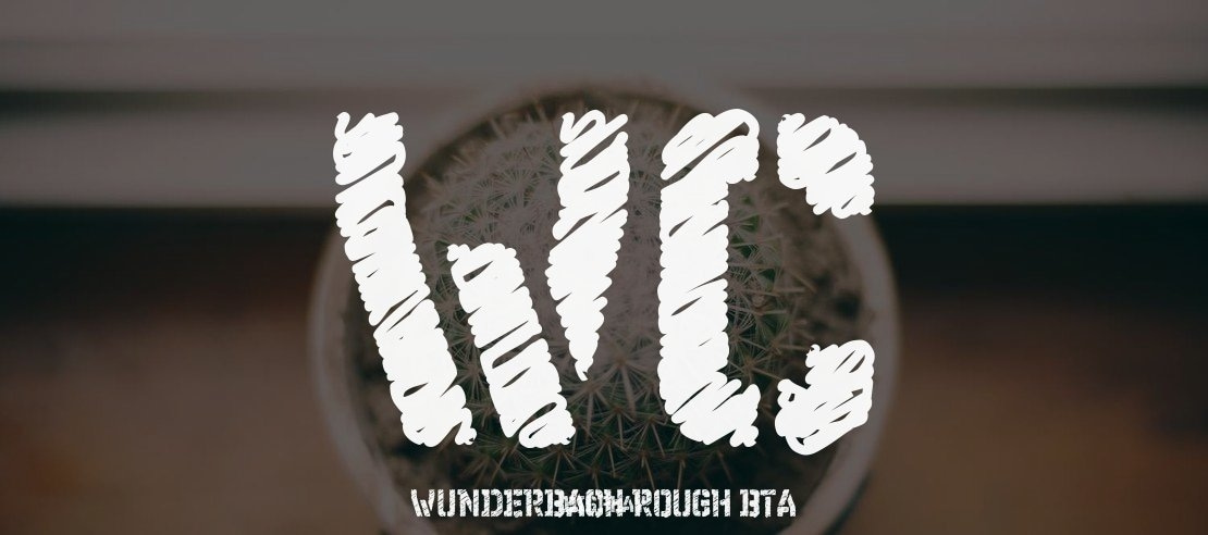 WC Wunderbach Rough Bta Font