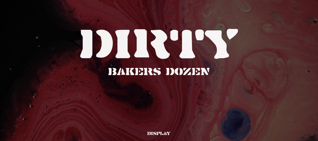 Dirty Bakers Dozen Font