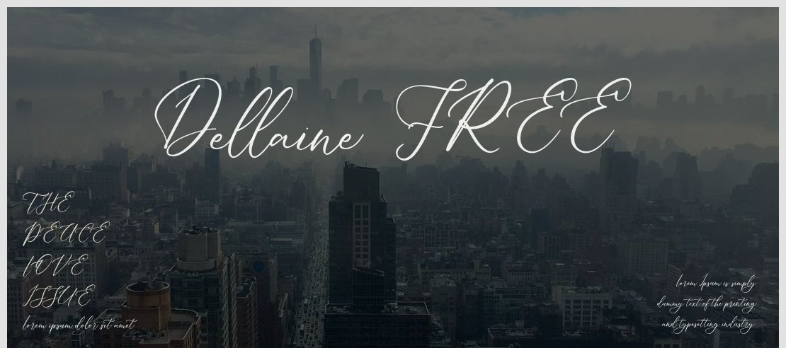 Dellaine FREE Font Family