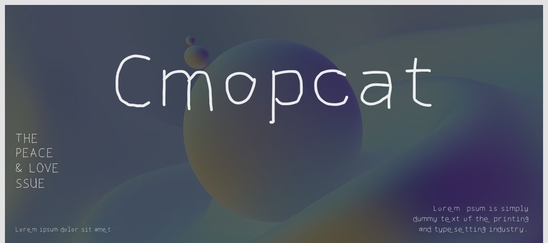 Cmopcat Font