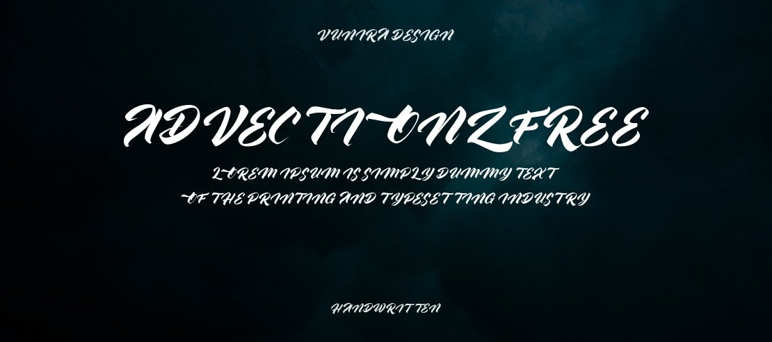 Advectionz FREE Font