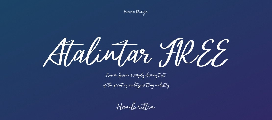 Atalintar FREE Font