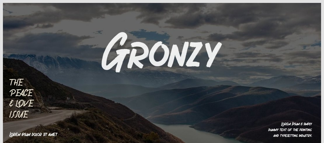 Gronzy Font