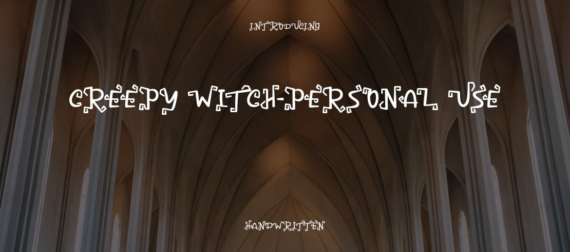 Creepy Witch-Personal Use Font