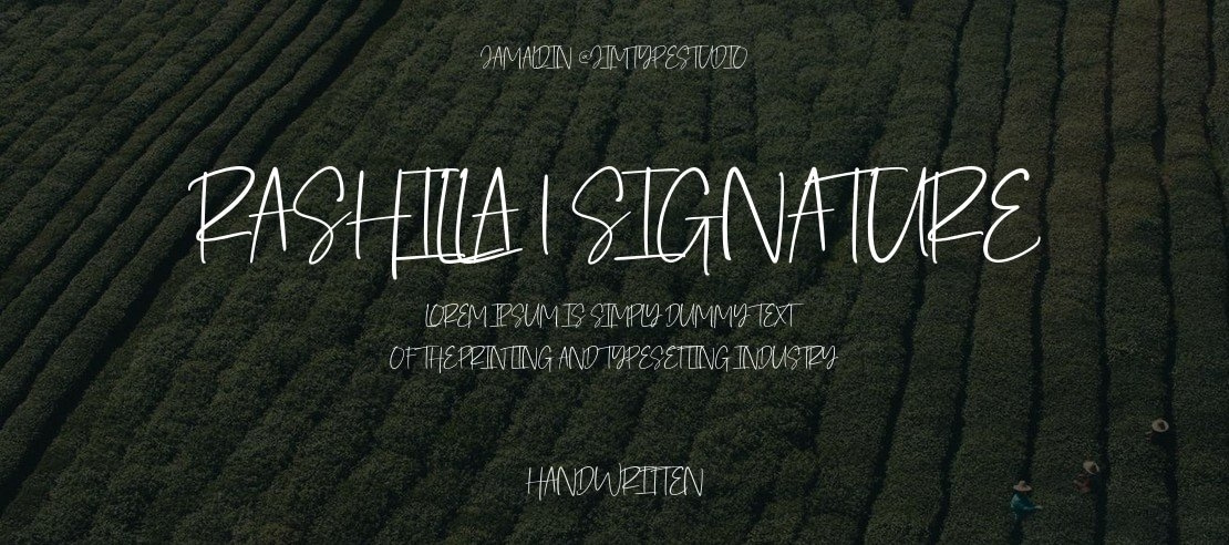 Rashilla | Signature Font