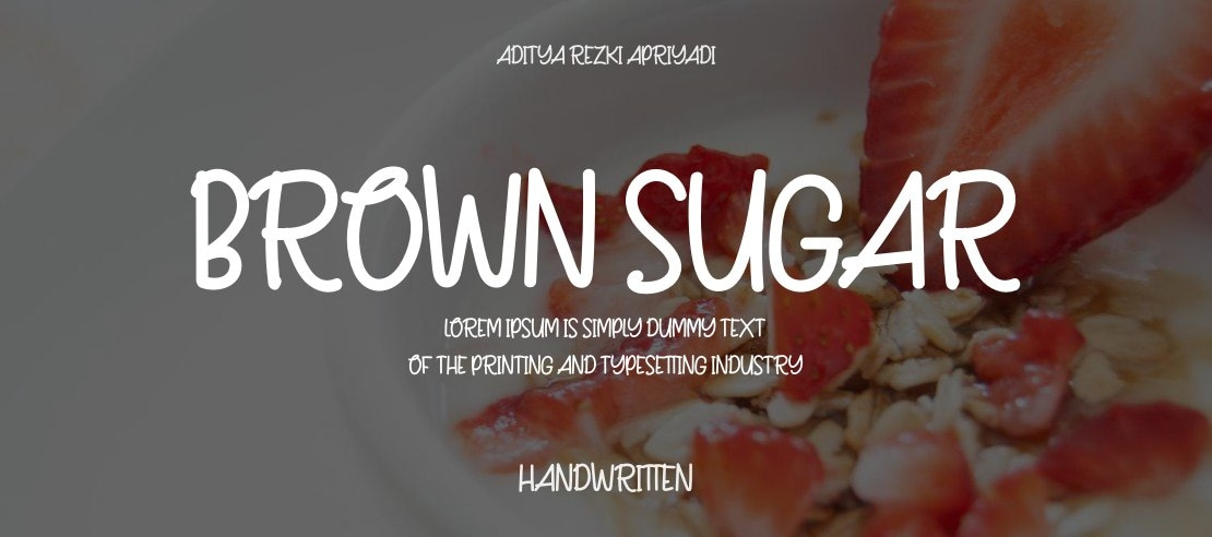 Brown Sugar Font Family