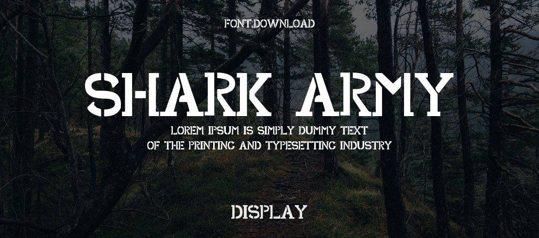 Shark Army Font