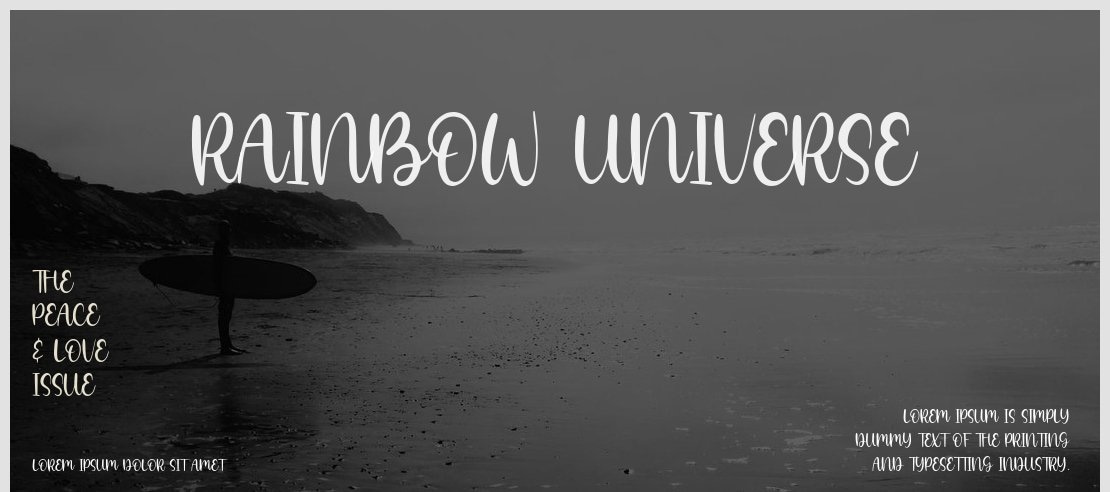 Rainbow Universe Font