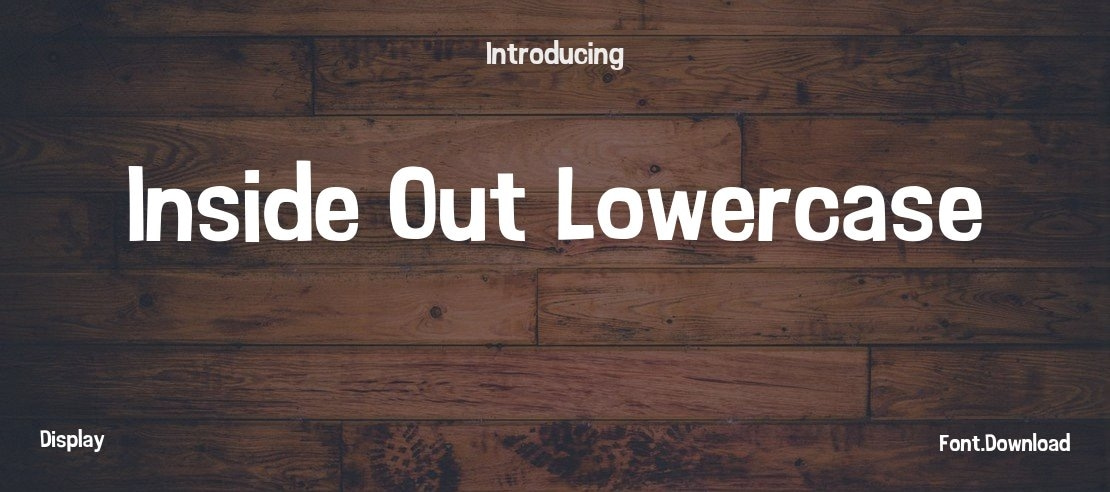 Inside Out Lowercase Font