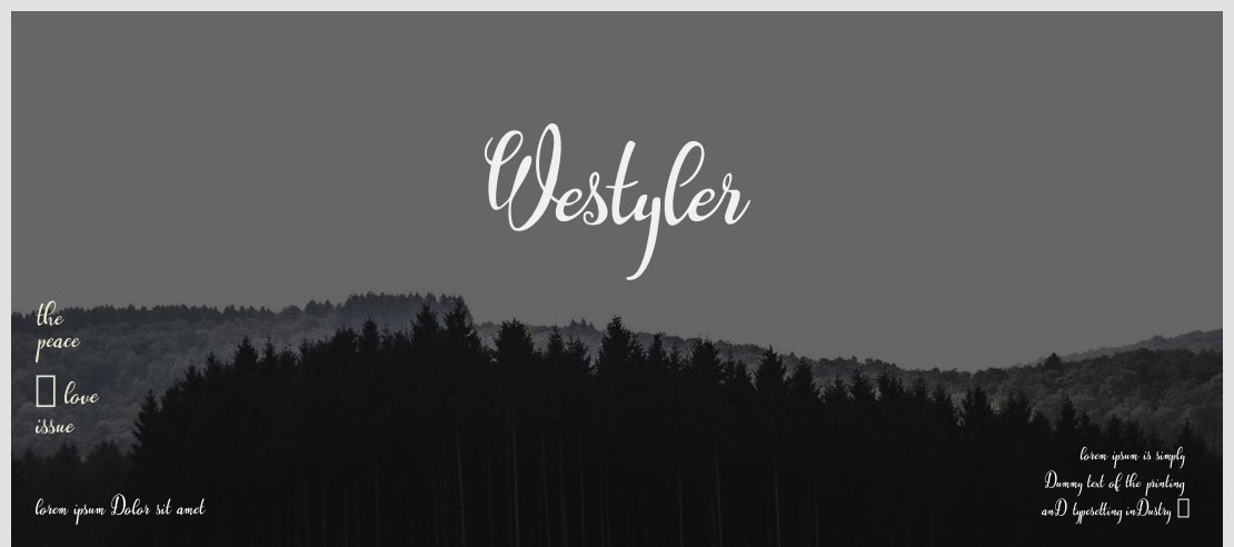 Westyler Font