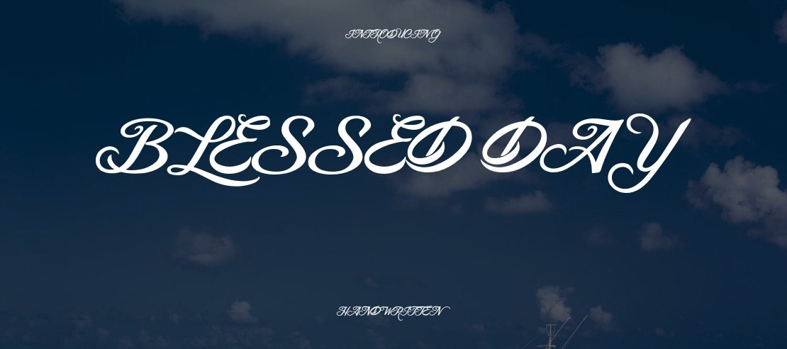 Blessed Day Font