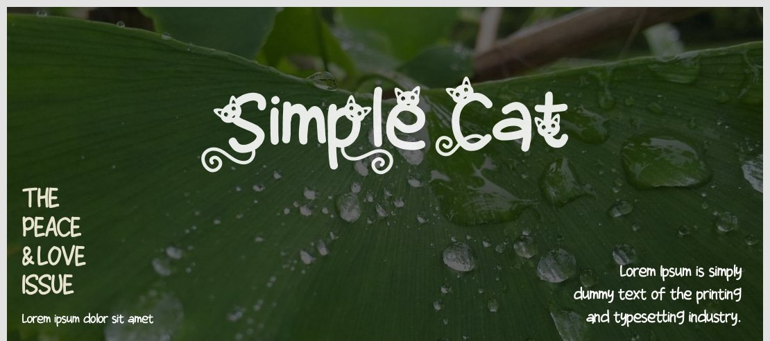 SimpleCat Font