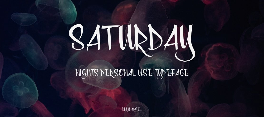 Saturday Nights Personal Use Font
