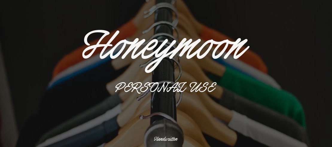 Honeymoon  PERSONAL USE Font Family