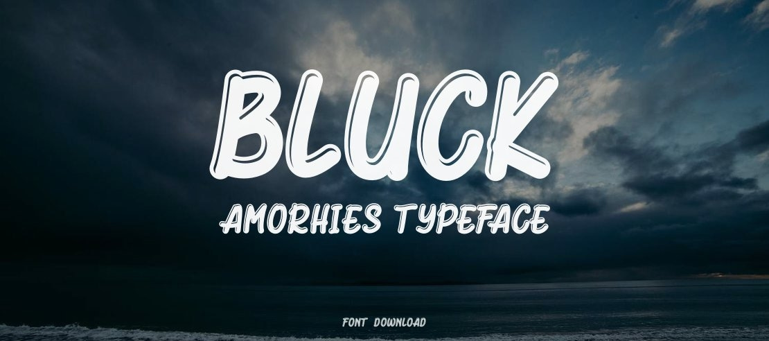 Bluck Amorhies Font