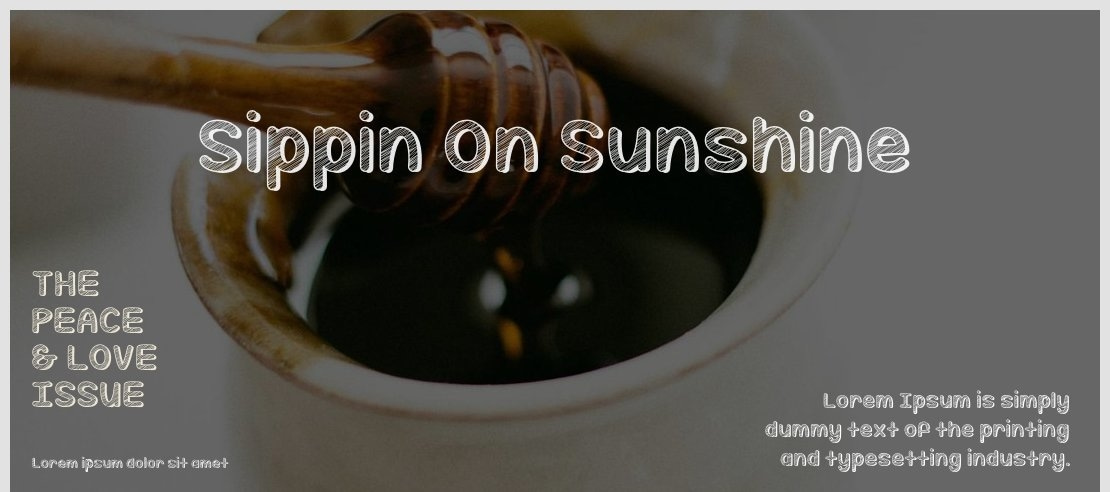 Sippin On Sunshine Font