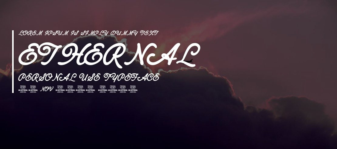 Ethernal  PERSONAL USE Font Family