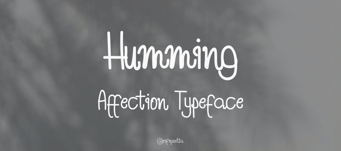 Humming Affection Font