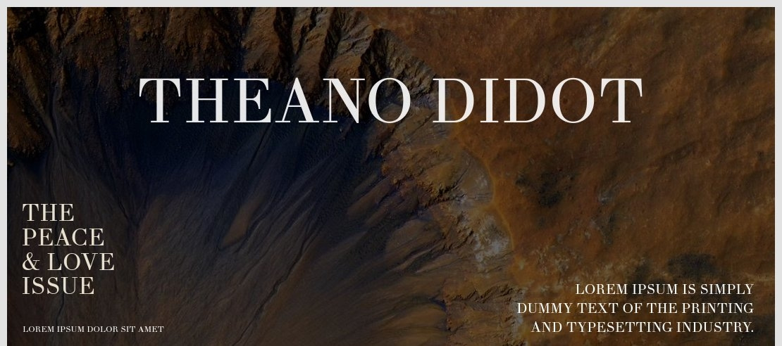 Theano Didot Font