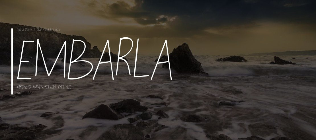 Embarla Firgasto Handwritten Font