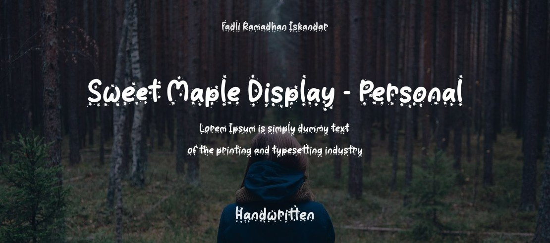 Sweet Maple Display - Personal Font Family