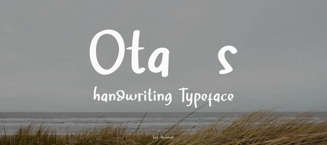 Ota's handwriting Font