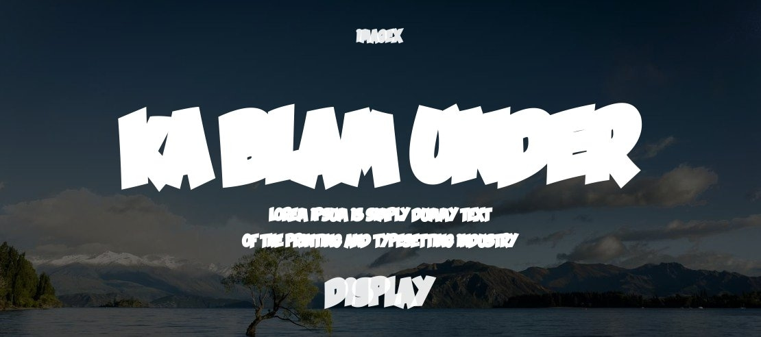 Ka Blam Under Font Family