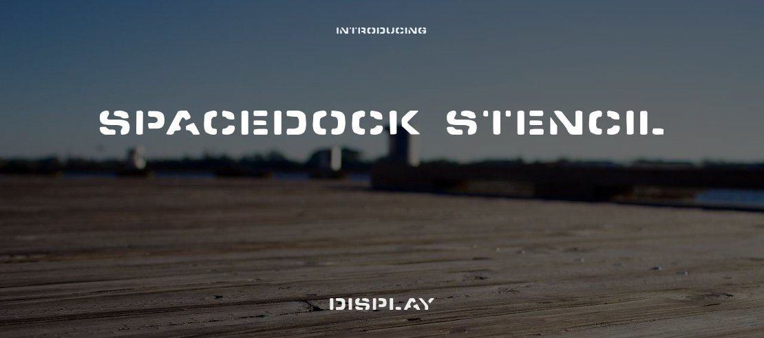 Spacedock Stencil Font