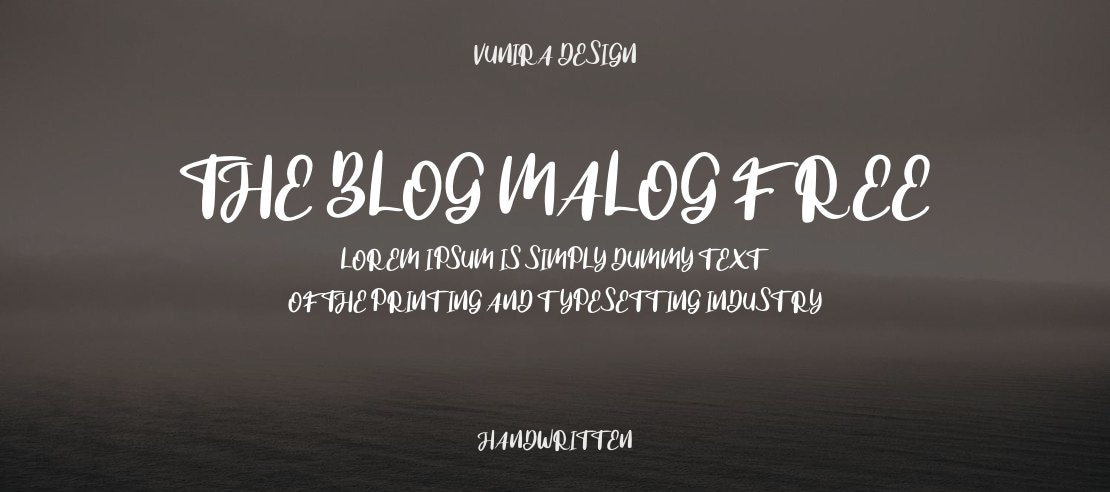The blog malog FREE Font